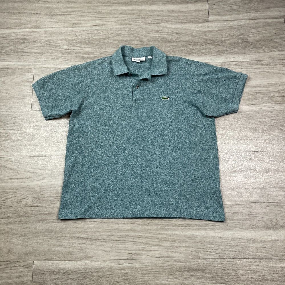 Lacoste Shirt Mens Large Green Classic Polo Casual Short Sleeve